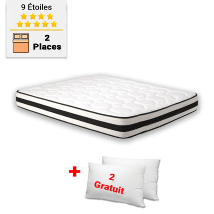 Matelas orthopédique 9 étoiles 2 places